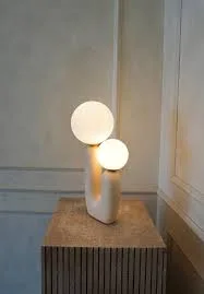 Dasai Cream Ceramic Table Lamp