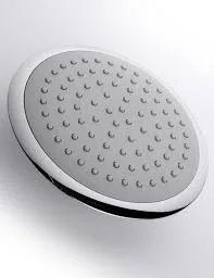 Chrome Round Rain Shower Head with Easy‑Clean Nozzles