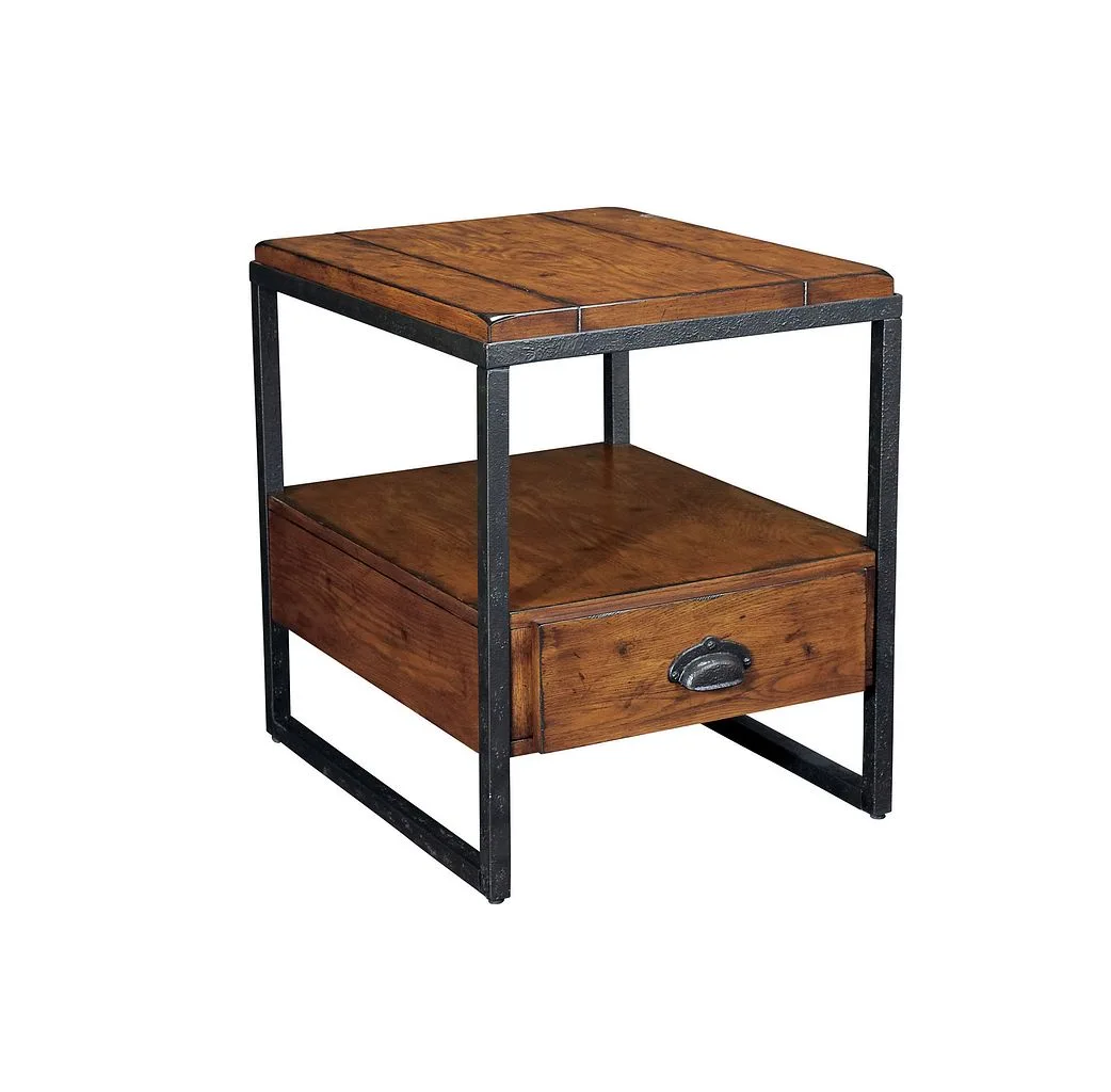 Industrial Rectangular Side Table