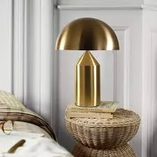 Geometric Brass Table Lamp