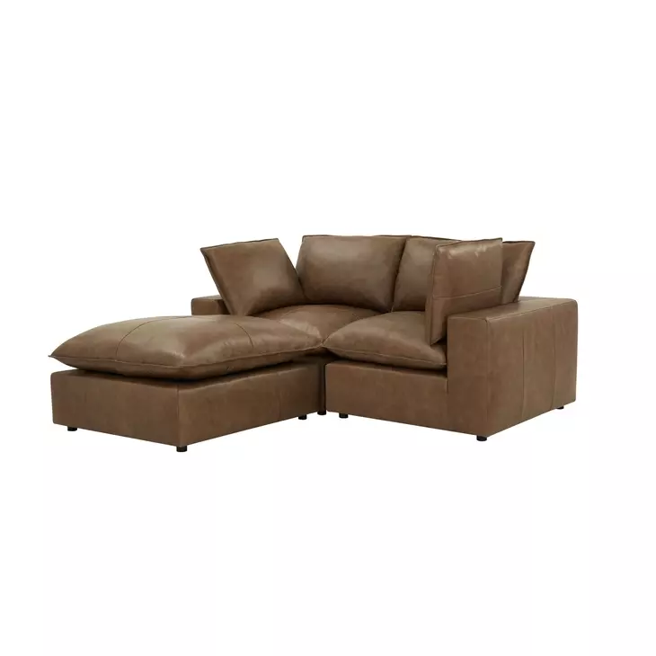 Cali Leather Sectional Sofa