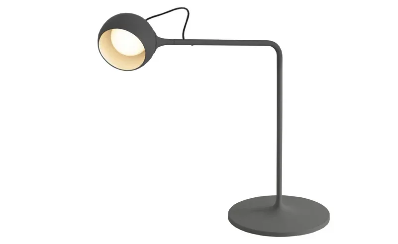 IXA Matte Gray Metal Desk Lamp