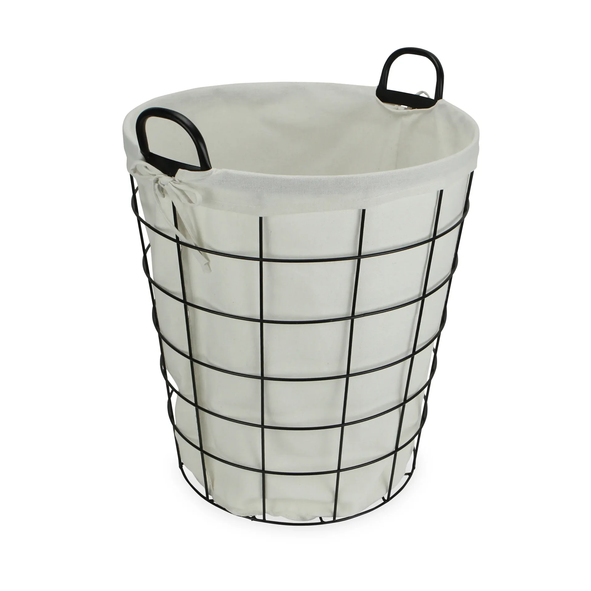Esker Black Wire Laundry Hamper
