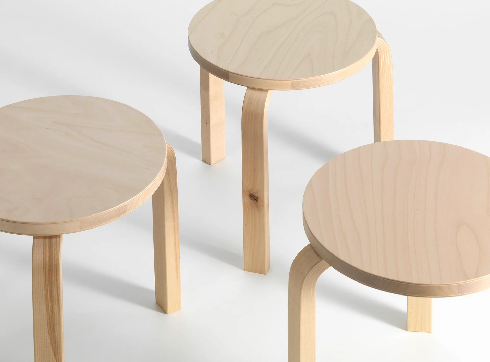Minimalist Round Wooden Stool