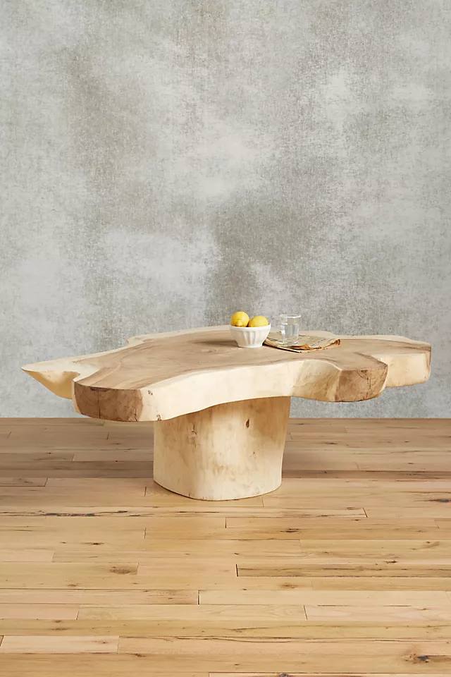 Natural Live Edge Coffee Table