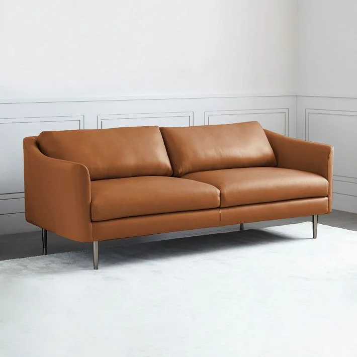 Sloane Contemporary Leather Sofa