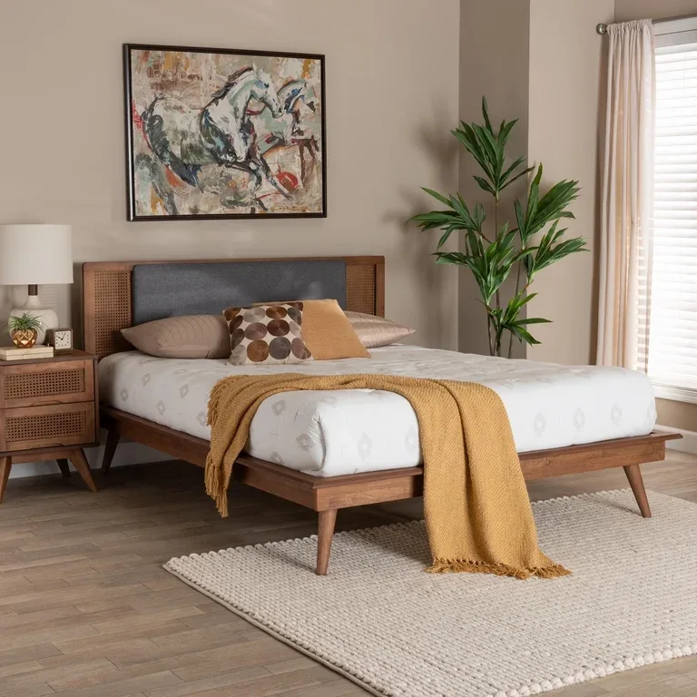 Delfina Mid-Century Modern Platform Bed