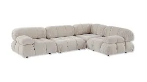 Tufted Fabric Modular Sofa