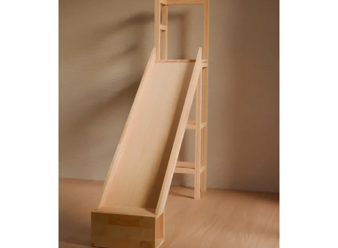 Natural Indoor Wooden Slide