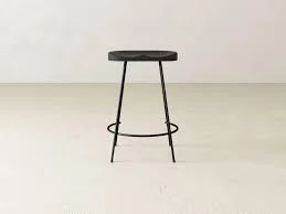 Bryer Matte Black Metal Bar Stool