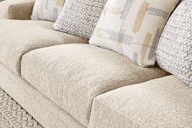 Beige Boucle Sofa