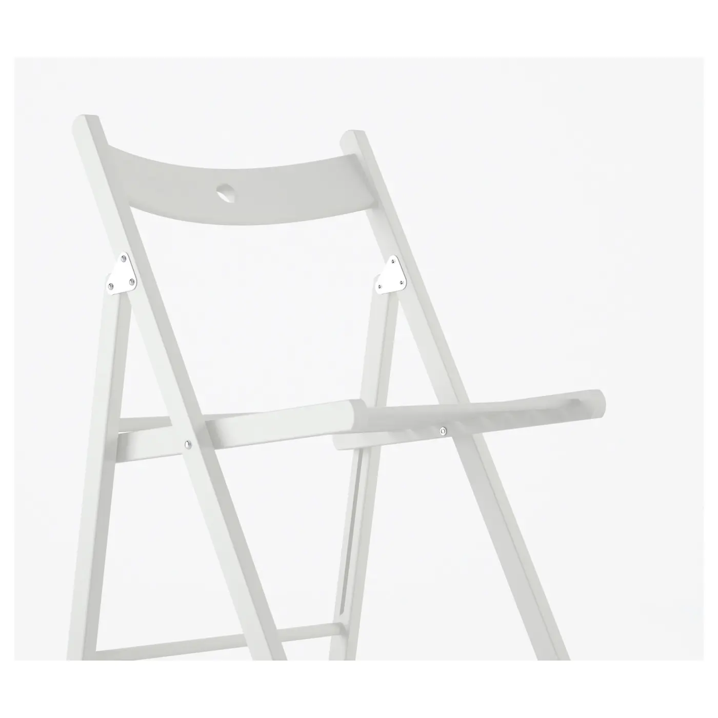 White Wood Folding Chair