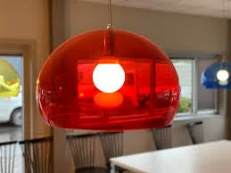 Red Acrylic Pendant Light
