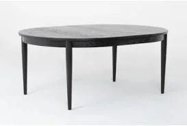 Black Wood Round Dining Table