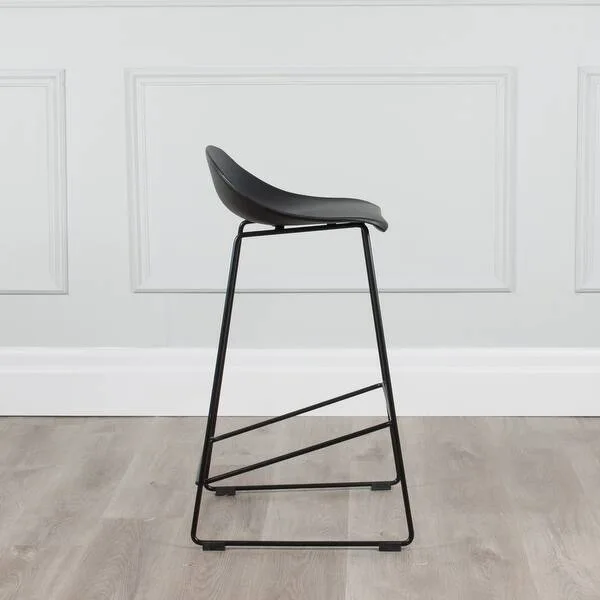 Modern Black Bar Stool