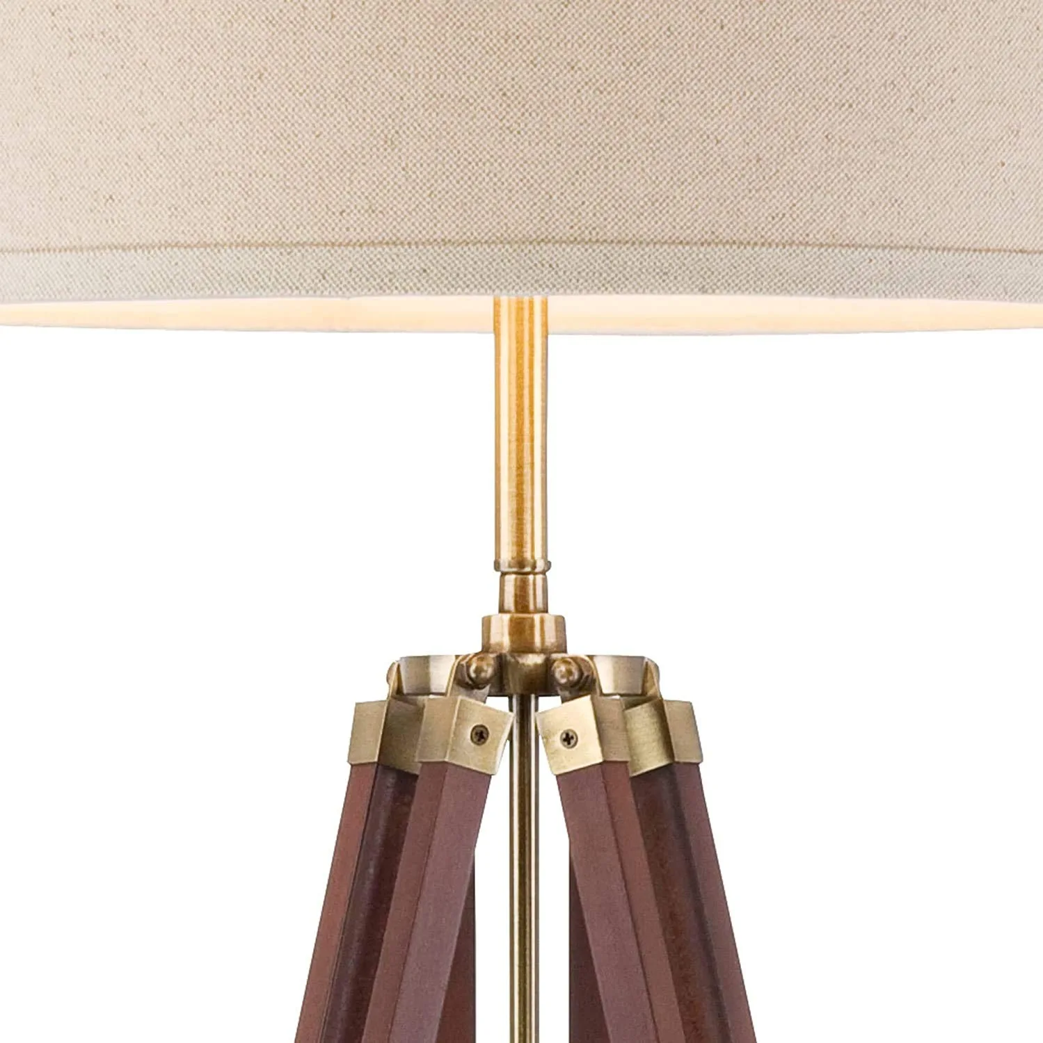 Surveyor Wood Tripod Floor Lamp