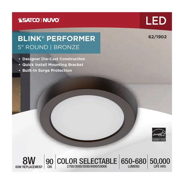 Satco Blink Performer Round Ceiling Light
