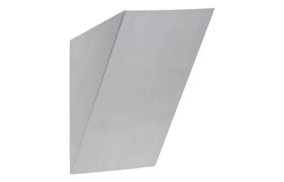 Minimalist Gray Metal Wall Sconce