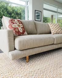 Beige Textured Linen Sofa