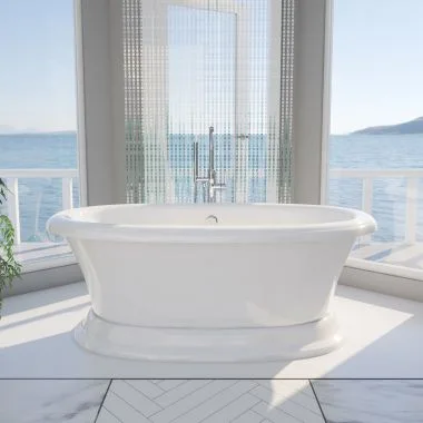 Everett Oval Acrylic Freestanding Bathtub