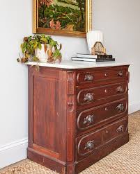 Antique Marble-Top Chest of Drawers