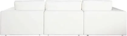 Muse White Fabric Modular Sofa
