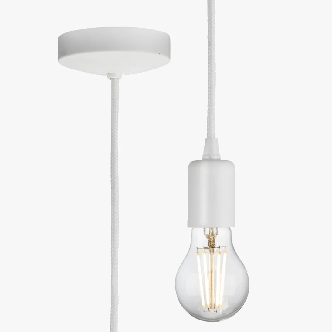 Matte White Minimalist Pendant Light