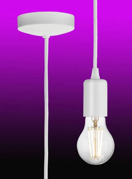 Knightsbridge Matte White Minimalist Pendant Light