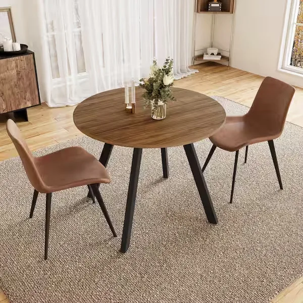 Mid-Century Modern Round Dining Table