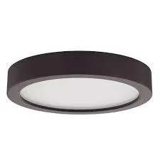 Round Matte Bronze Ceiling Light