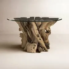 Round Glass Top Coffee Table