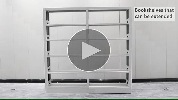 White Metal Modular Shelving Unit