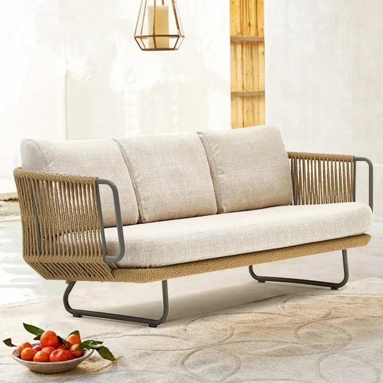 Noah Woven Outdoor Sofa with Aluminum Frame