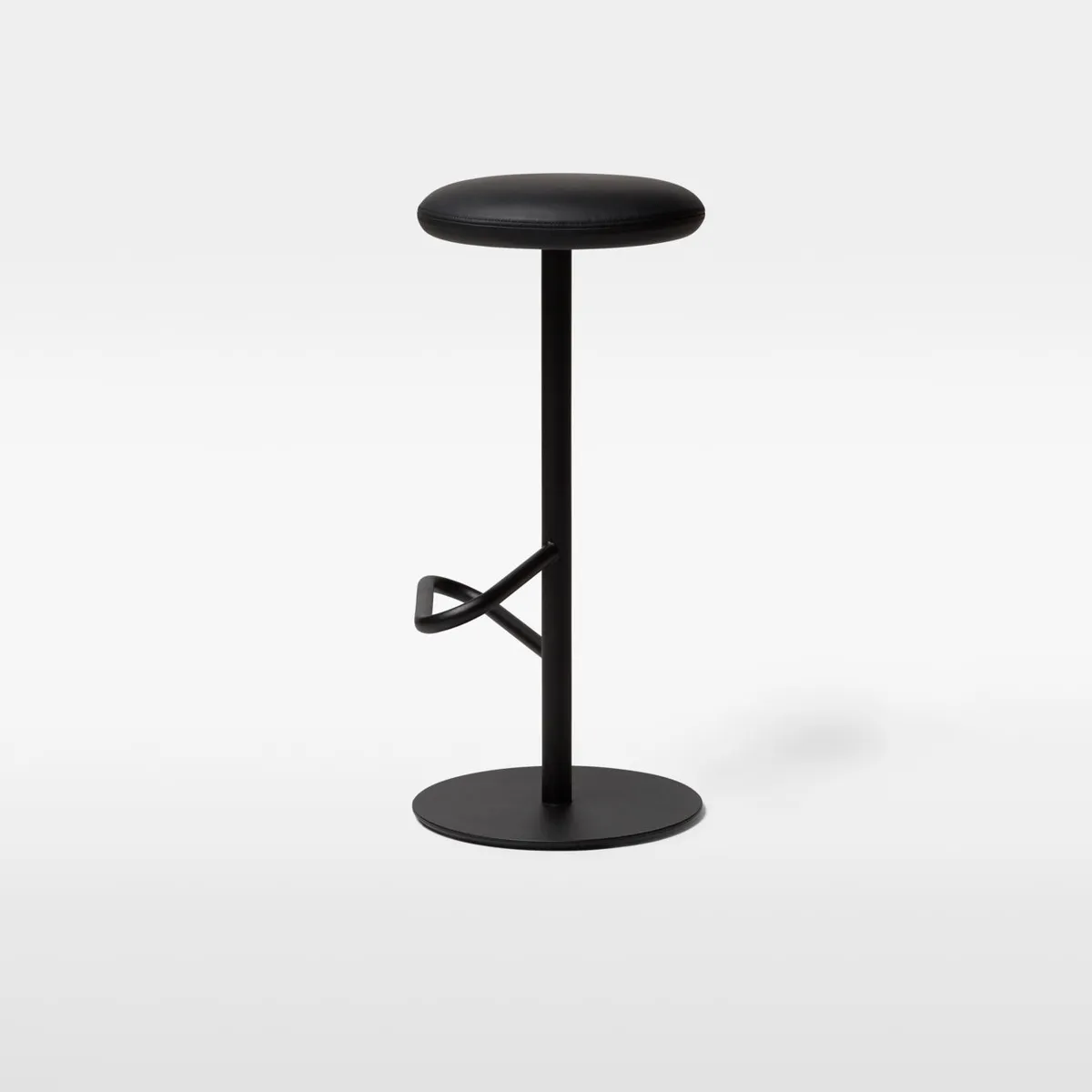 Minimalist Black Metal Bar Stool