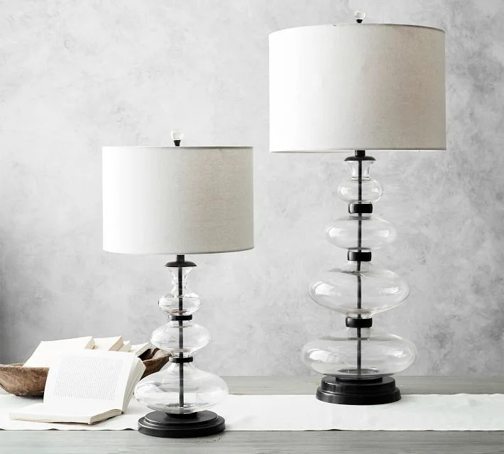 Estelle Stacked Glass Table Lamp