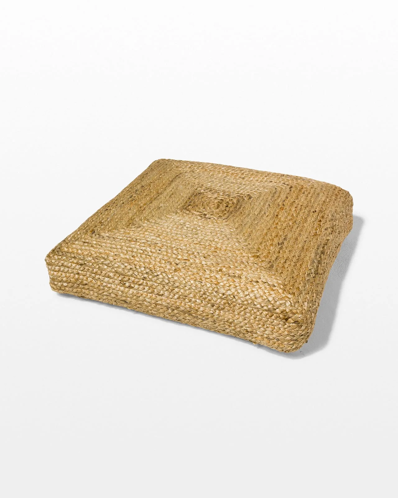 SG019 Beverly Braided Jute Floor Cushion Prop Rental