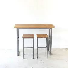 Industrial Steel Console Table