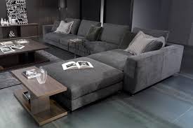 Modern Gray Fabric Sofa
