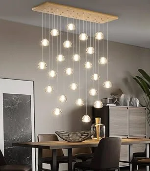 Modern Rectangular Multi Pendant Chandelier