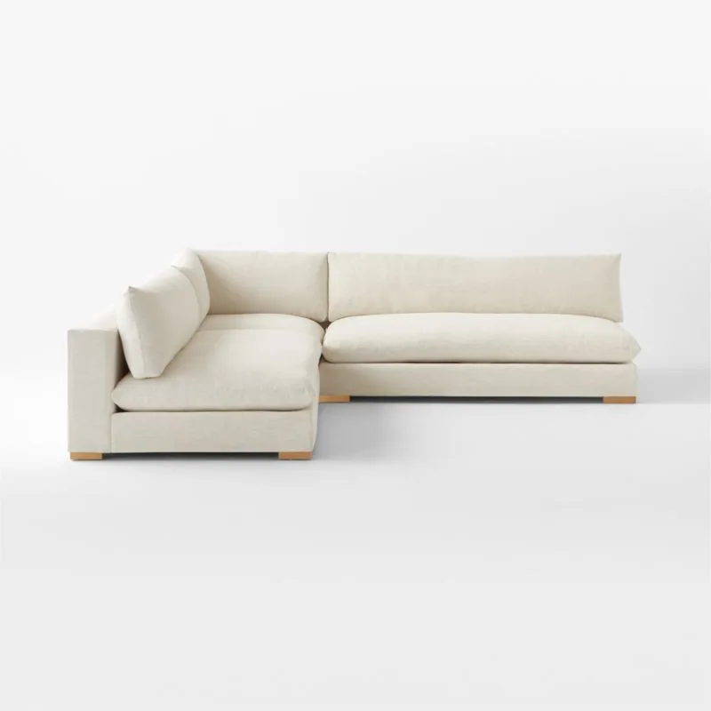 Deseo White Textured Modular Sectional Sofa
