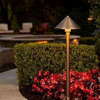 VOLT Conehead Brass Pathway Light