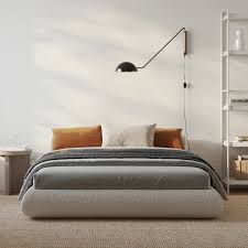 Luna Upholstered Boucle Bed