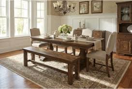 Corso Rustic Brown Wooden Dining Bench