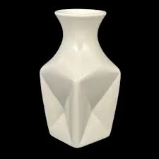 Red Wing Pottery Vintage White Ceramic Vase