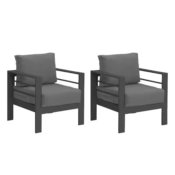 Modern Aluminum Outdoor Armchair