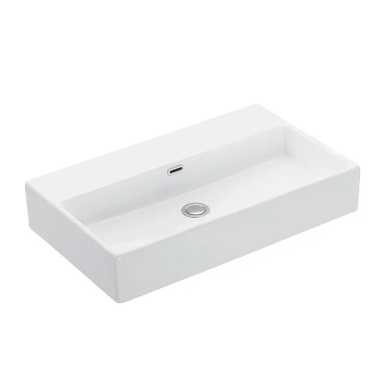 Quattro Rectangular Ceramic Vessel Sink