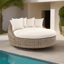 Sunset West Havana Round Wicker Outdoor Daybed