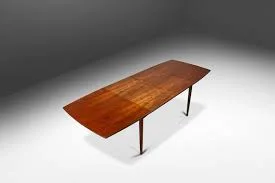Mid-Century Modern Rectangular Teak Dining Table