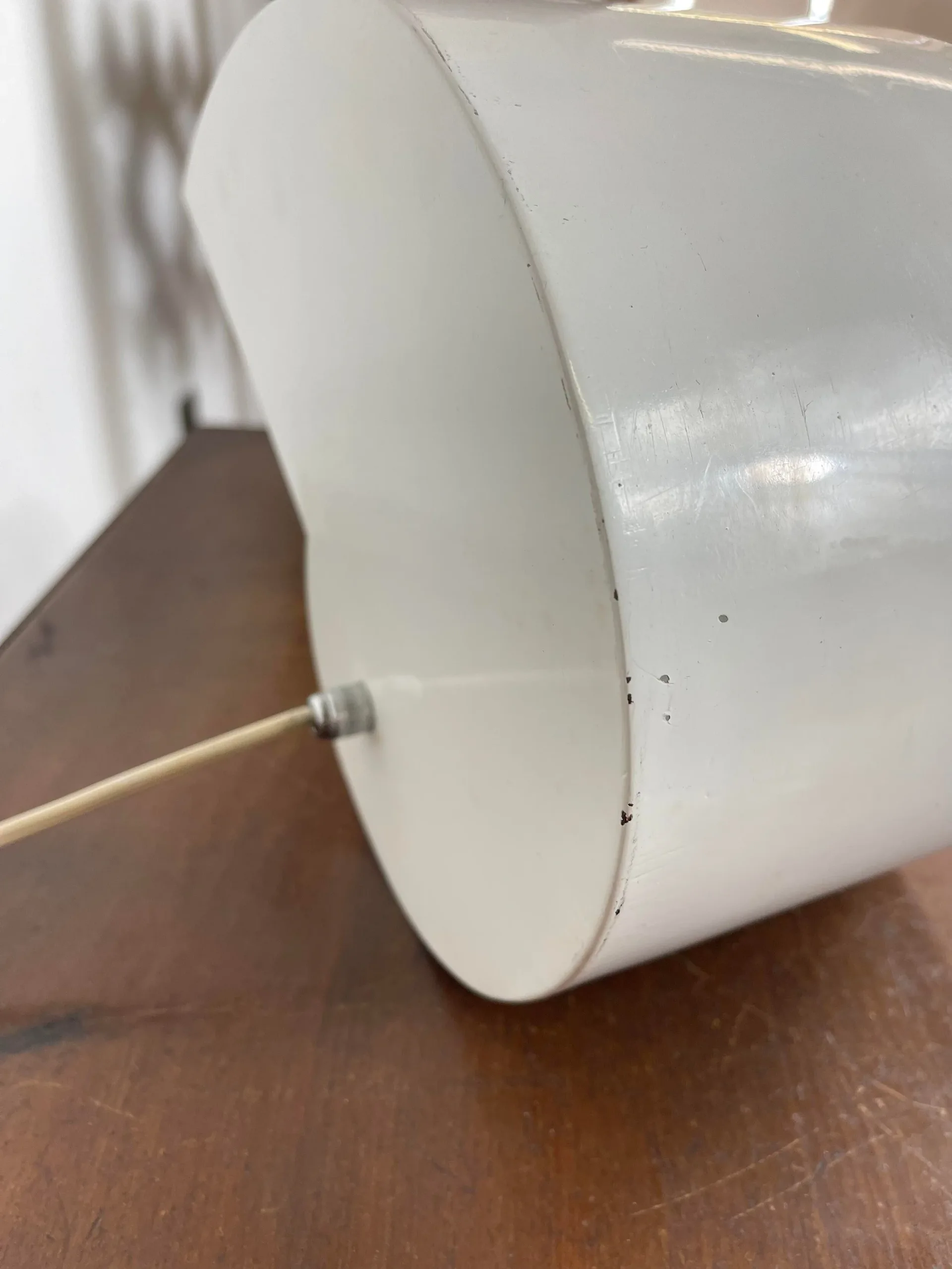 White Cylindrical Pendant Light