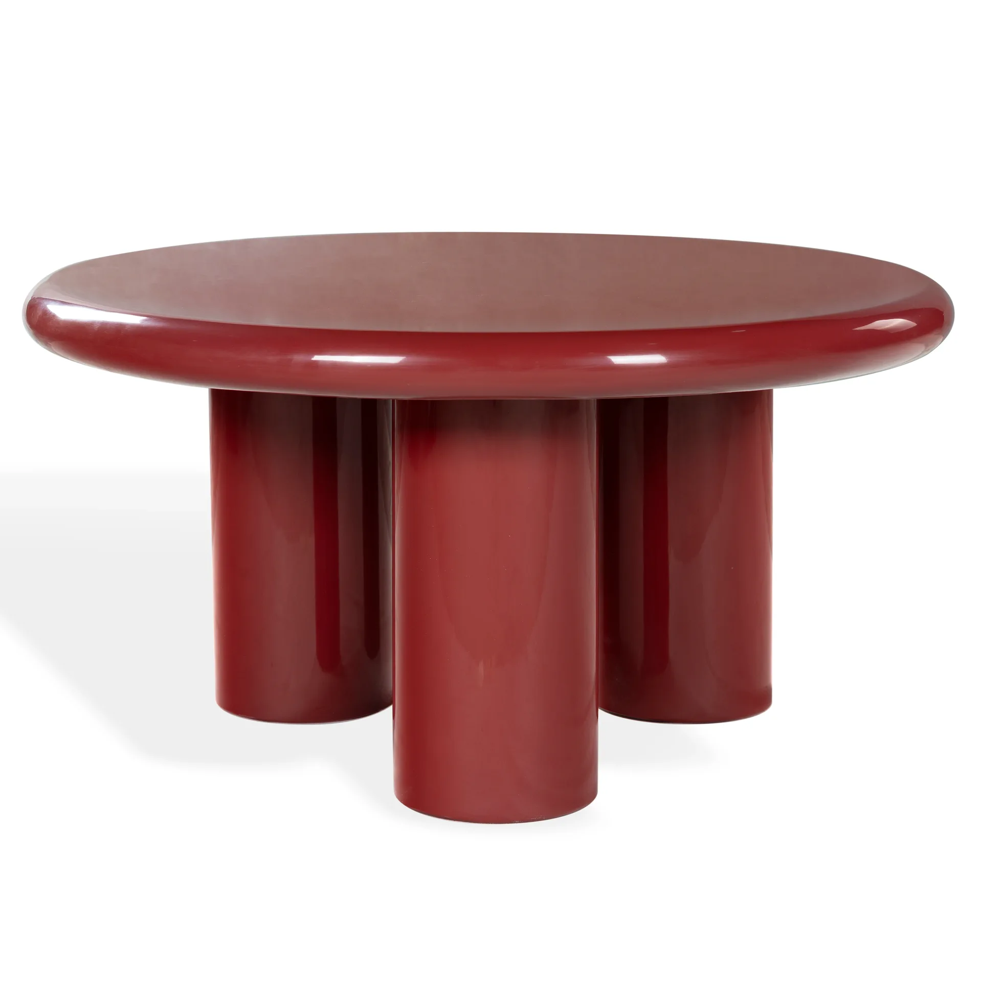 Lollita Round Lacquered Concrete Coffee Table